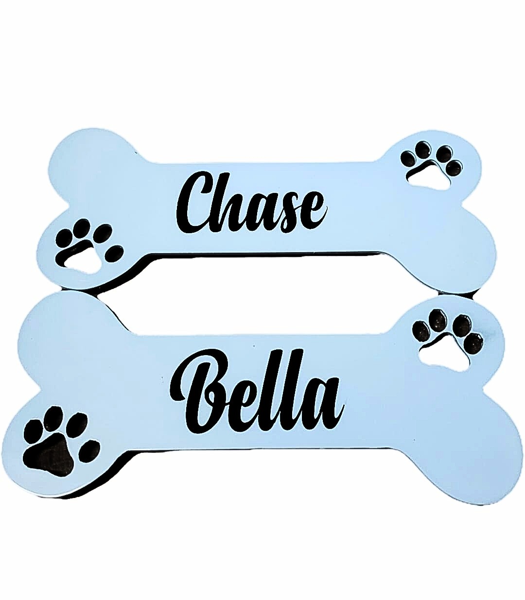 Bone Shaped Magnet with Vinyl Name